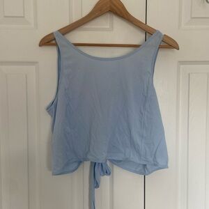 Lululemon cotton open back tank top